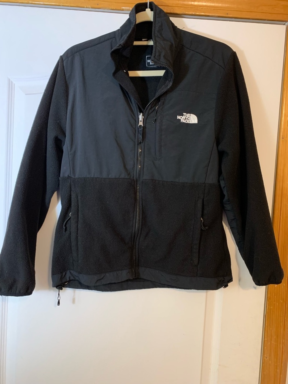 North Face Denali Fleece Jacket Womens Medium Black Outdoor Full Zip Fall